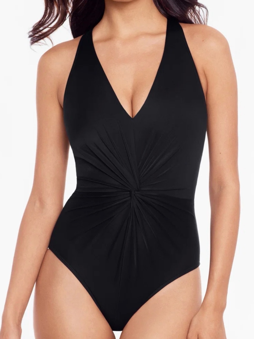 Magicsuit Black Twist Halter One-Piece